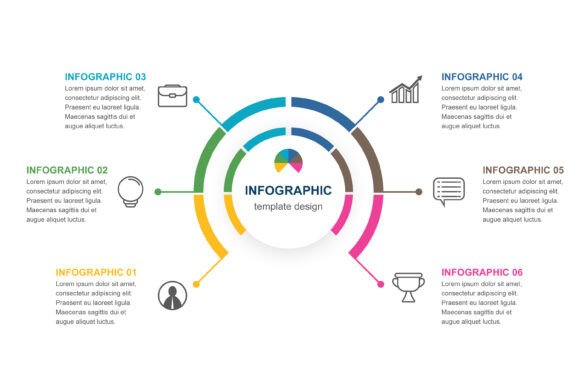 Circular Infographic with Six Options: A Modern Tool for Clear Communication