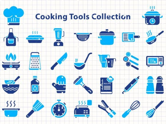 Cooking Tools Kitchen Svg Chef Equipment: A Versatile Resource for Creative Projects