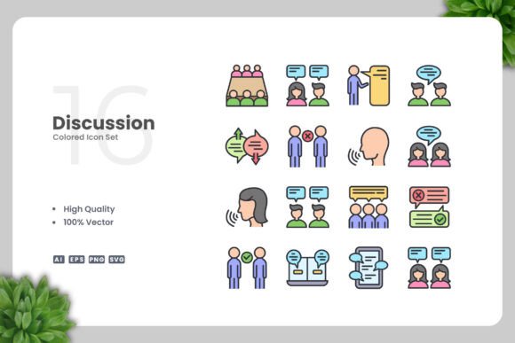 Discussion Colored Icons for Streamlined Design Workflows