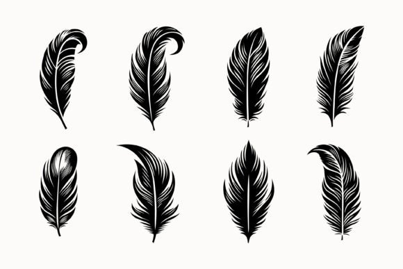 Elegant Feather Logo Template Collection
