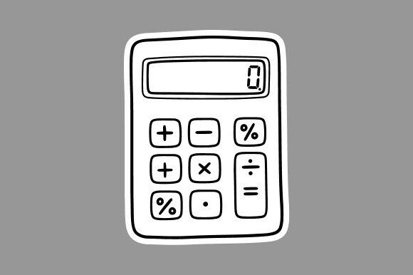 Enhancing Creativity with Calculator Clipart Line Art