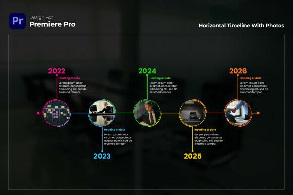 Horizontal Timeline with Photos Mogrt: A Versatile Tool for Visual Storytelling