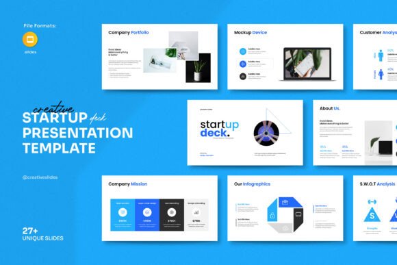 Startup Pitch-Deck Presentation Template: A Professional Way to Present Your Vision